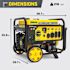 Champion Power Equipment 9500w Elec Start Dual Fuel Portable Generator,co Shield