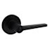 Kwikset Daylon Round Bed/bath Lever, Push Button, Matte Black