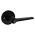 Kwikset Daylon Round Bed/bath Lever, Push Button, Matte Black