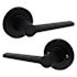 Kwikset Daylon Round Hall/closet Lever, Matte Black