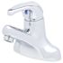 T & S Single Lever Faucet, 4" Centerset, 4" Handle, 2.2 GPM Aerator