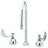 T & S Medical Faucet 8" Centerset Rigid Gooseneck 4" Wrist Handle Chrome 2.2 GPM