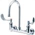 T & S Pantry Faucet 8" Center 4" Wrist Handles Chrome 5.23 GPM