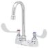 T & S Medical Bathroom Faucet 4centerset 4" Wrist Handles Chrome 2.2 GPM