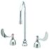 T & S Medical Faucet 8" Centerset Swivel Gooseneck Wrist Handle Chrome 10.06 GPM