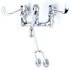 T & S Service Sink Faucet 4" Wrist Handles Vacuum Breaker Chrome 8.90 GPM