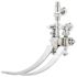 T & S Double Pedal Valve, Self-Closing, Volume Control, Chrome