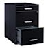 Space Solutions 3 Drawer Letter Width Vertical File Cabinet-Pencil Drawer Black