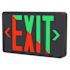 Halco Emergence LED Exit Sign, Selectable Red/green, Single/double Face, Black