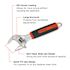 Crescent 6" Adjustable Wrench With Cushion Grip, Quick Fit Jaw