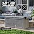 Rubbermaid Extra Large Resin Outdoor Storage Deck Box 134 Gal. Light Grey