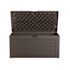 Rubbermaid Extra Large Resin Outdoor Storage Deck Box 134 Gal. Dark Walnut