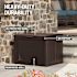 Rubbermaid Medium Resin Outdoor Storage Deck Box 74 Gal. Dark Walnut