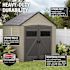 Rubbermaid 7-Ft X 10-Ft Roughneck Brown Gable Resin Outdoor Storage Shed