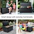 Rubbermaid Extra Large Resin Outdoor Storage Deck Box 134 Gal. Charcoal