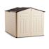 Rubbermaid Slide-Lid Resin Outdoor Storage Shed Beige/brown