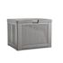 Rubbermaid Medium Resin Outdoor Storage Deck Box 74 Gal. Light Grey