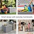 Rubbermaid Medium Resin Outdoor Storage Deck Box 74 Gal. Light Grey