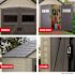 Rubbermaid 7-Ft X 7-Ft Roughneck Brown Gable Resin Outdoor Storage Shed