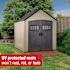 Rubbermaid 7-Ft X 7-Ft Roughneck Brown Gable Resin Outdoor Storage Shed