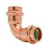 Quickfitting 1/2" Press X 1/2" Press Copper 90 Degree Elbow Fitting (Case of 120)
