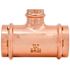 Quickfitting 2" X 2" X 1" Press Copper Reducing Tee Fitting (Case of 12)