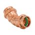 Quickfitting 1/2" Press X 1/2" Press Copper 45 Degree Elbow Fitting (Case of 120)