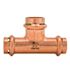 Quickfitting 1/2" X 1/2" X 3/4" Press Copper Reducing Tee Fitting (Case of 60)