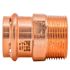 Quickfitting 1-1/4" Press X 1-1/4" Mnpt Copper Male Adapter (Case of 48)