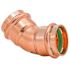 Quickfitting 1-1/4" Press X 1-1/4" Press Copper 45 Degree Elbow Fitting (Case of 48)