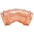 Quickfitting 1-1/4" Press X 1-1/4" Press Copper 45 Degree Elbow Fitting (Case of 48)