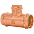 Quickfitting 2" X 2" X 1-1/2" Press Copper Reducing Tee Fitting (Case of 8)