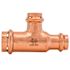 Quickfitting 3/4" X 1/2" X 1/2" Press Copper Reducing Tee Fitting (Case of 60)