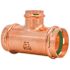 Quickfitting 2" X 2" X 1-1/4" Press Copper Reducing Tee Fitting (Case of 8)