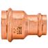 Quickfitting 1-1/2" Press X 1" Press Copper Reducing Coupling (Case of 48)