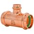 Quickfitting 1-1/2" X 1-1/2" X 3/4" Press Copper Reducing Tee Fitting (Case of 12)