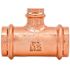 Quickfitting 1-1/2" X 1-1/2" X 3/4" Press Copper Reducing Tee Fitting (Case of 12)