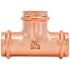 Quickfitting 1-1/2" X 1-1/2" X 1-1/2" Press Copper Tee Fitting (Case of 12)