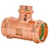 Quickfitting 1-1/4" X 1-1/4" X 3/4" Press Copper Reducing Tee Fitting (Case of 18)