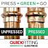 Quickfitting 1" Press X 1" Press Copper 45 Degree Elbow Fitting (Case of 40)