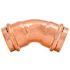 Quickfitting 1-1/2" Press X 1-1/2" Press Copper 45 Degree Elbow Fitting (Case of 18)