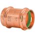 Quickfitting 1-1/4" X 1-1/4" Press Copper Repair Coupling No Stop (Case of 48)