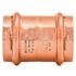 Quickfitting 1-1/4" X 1-1/4" Press Copper Repair Coupling No Stop (Case of 48)