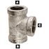 WARD MFG. WARD MANUFACTURING GALVANIZED TEE, 150 PSI, 3/4 IN.