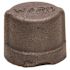WARD MFG. BLACK MALLEABLE CAP 1/2 IN.