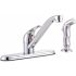 Premier Bayview Single-Handle Standard Kitchen Faucet with Side Sprayer in Chrome