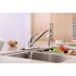 Premier Bayview Single-Handle Standard Kitchen Faucet with Side Sprayer in Chrome