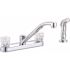 Premier Bayview 2-Handle Standard Kitchen Faucet with Side Sprayer in Chrome