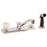 Premier Concord 2-Handle Standard Kitchen Faucet with Side Sprayer in Chrome