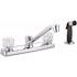 Premier Concord 2-Handle Standard Kitchen Faucet with Side Sprayer in Chrome